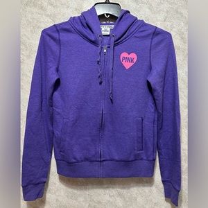 Purple Victoria’s Secret PINK zip up hoodie